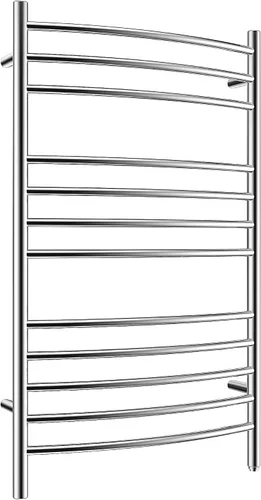 Miniatura 9 de HEATGENE - Calentador de toallas de montaje en pared, enchufe/cableado eléctrico, estante de toallas calentado, 4 soportes, negro mate