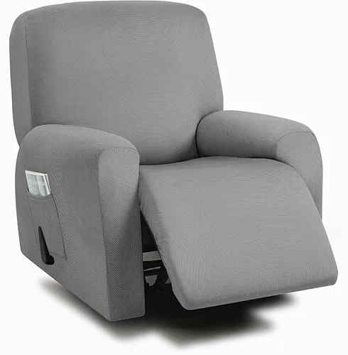 Miniatura 33 de ULTICOR Fundas para Sofá Reclinable de 8 Piezas, Fundas Elásticas de Hilo Teñido para Sofá Reclinable de 3 Cojines, Fundas Deslizables para Sofá
