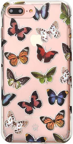 Miniatura 10 de VELVET CAVIAR Compatible con iPhone 7 Plus y iPhone 8 Plus, piña para mujeres y niñas, bonitas fundas protectoras transparentes (piñas holográficas)
