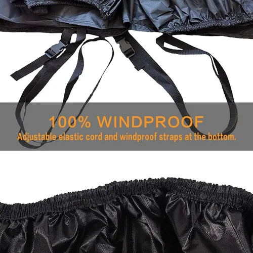 Miniatura 4 de Cubierta UTV impermeable resistente tela Oxford para todo tipo de clima, cubiertas de protección para Polaris RZR Ranger Can-Am Defender Teryx Negro