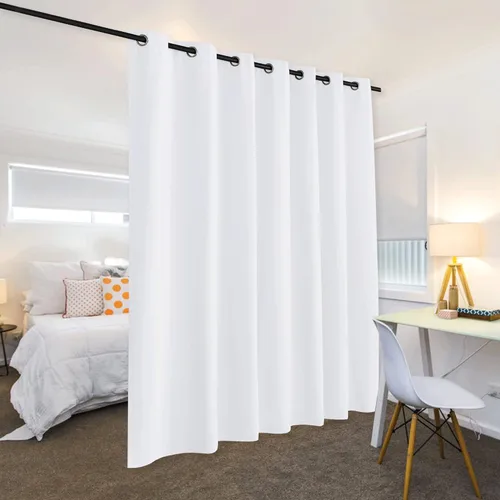 Miniatura 3 de RYB HOME - Cortinas extralargas para bloquear luz, insonorización, privacidad, cine en casa, oficina, fondo, comedor, sala de estar, puerta patio