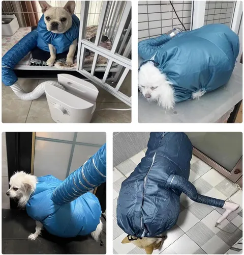 Miniatura 5 de MANON ROSA Bolsa de secado para perros – Traje de secado rápido de pelo de mascotas para perros y gatos pequeños, medianos y grandes, accesorio