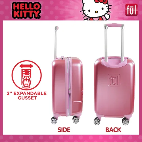 Miniatura 3 de FUL Hello Kitty - Maleta de mano con ruedas, Rosado, Hello Kitty - Maleta de mano rígida con ruedas