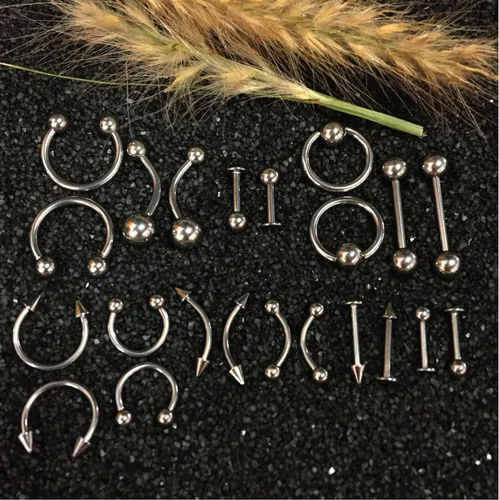 Miniatura 5 de BodyJ4You Kit de perforación corporal de 156 piezas en aerosol salino de cuidado posterior Anillo de vientre para nariz, tabique, tragus, cartílago