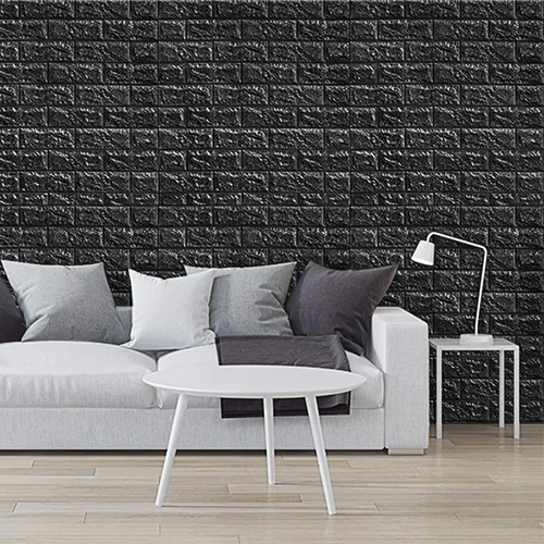 Miniatura 3 de UNICOO - Paneles de pared 3D autoadhesivos con efecto ladrillos reales para habitación de niños, baño, sala de estar, paredes de TV, fondo de sofá