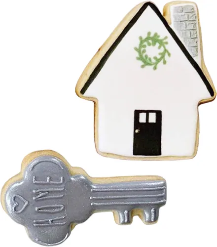 Miniatura 3 de Juego de cortadores de galletas Ann Clark Real Estate de 2 piezas (casa, llave) fabricados en Estados Unidos
