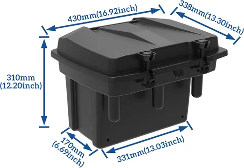 Miniatura 6 de SAUTVS Caja de carga UTV de 21L para Polaris Ranger 1000 900 570 500, caja de almacenamiento extraíble para cama trasera Polaris Ranger XP 1000 900
