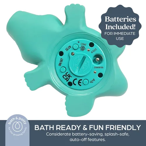 Miniatura 5 de Dreambaby Termómetro flotante de baño de cocodrilo, monitoreo de temperatura del agua para recién nacidos, bebés, niños pequeños, juguete