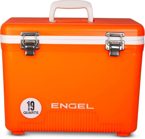 Miniatura 21 de Engel Hielera Drybox de 19 cuartos de galón, a prueba de fugas, hermética, y lonchera pequeña de carcasa dura para hombres y mujeres Azul