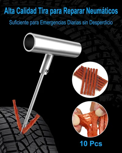 Miniatura 4 de Kit de reparación de neumáticos con tapones, kit de tapones de neumáticos de servicio pesado profesional para automóvil, ATV, motocicleta, camión