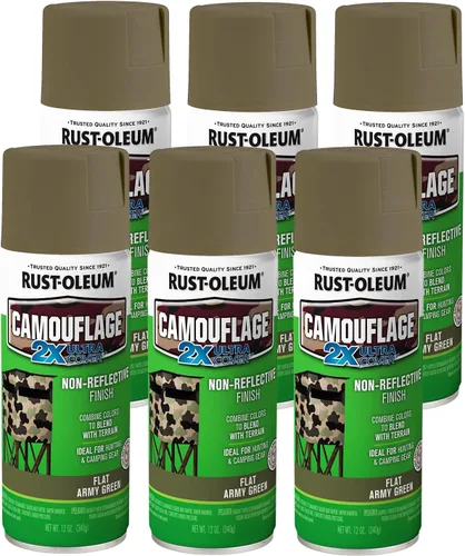 Miniatura 9 de Rust-Oleum 279175 - Pintura en aerosol camuflaje 2X Ultra Cover, 12 oz, verde oscuro (paquete de 2)