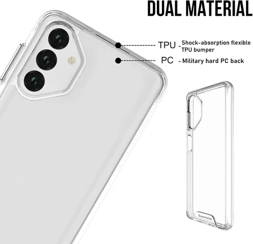 Miniatura 2 de Funda transparente para teléfono celular, Samsung Galaxy A13 5G/4G [protección militar contra caídas, ajuste delgado, sin amarillamiento]