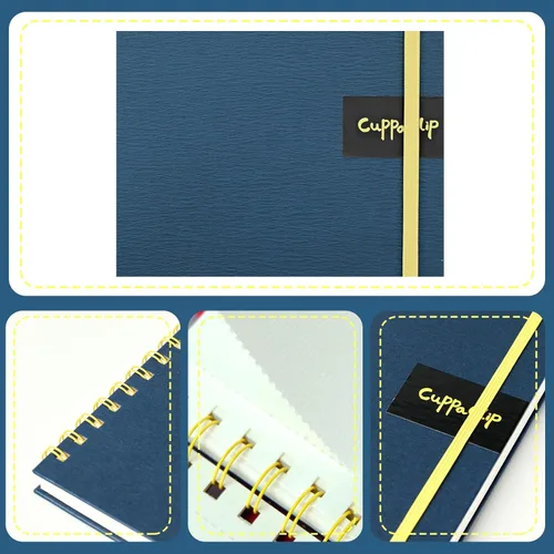 Miniatura 5 de CuppaClip Papel de acuarela de 9 x 8.5 pulgadas, 300 GSM, 140 libras, de algodón encuadernado en espiral, almohadilla de color de agua, prensa fría