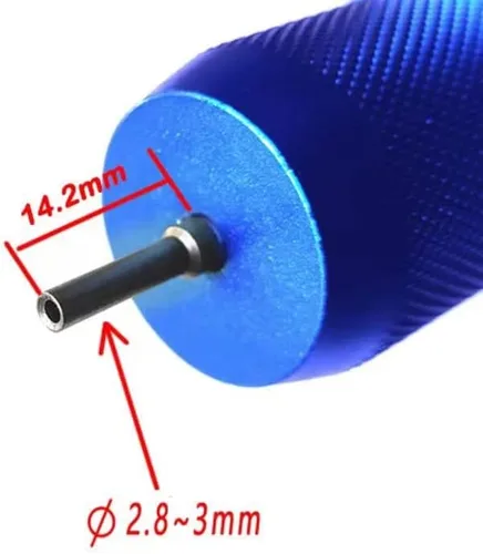 Miniatura 4 de 3/8-24UNF Adaptador de carga de cartucho de CO2 roscado Cargador de aguja de recarga de CO2 Cargador de llenado de CO2 Paintball