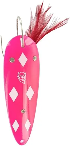Miniatura 6 de Dardevle Dardevlet Weedless Nickel Back 3/4 oz Fishing Spoons Rojo/Blanco