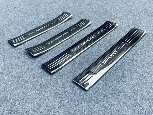 Miniatura 2 de Protector de entrada de puerta de automóvil, para Toyota Highlander 2021 2022, placa protectora de arañazos de acero inoxidable, 4 piezas, cubierta