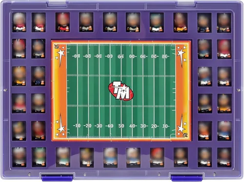 Miniatura 9 de Xuerdon Caja Coleccionista de Juguetes Compatible con Teenymates para Figuras Mini de las Series de Fútbol Americano, Béisbol, Baloncesto y Hockey
