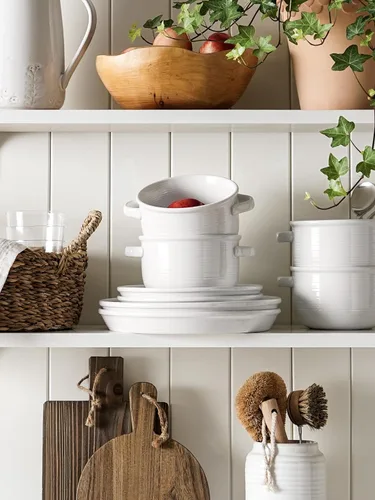 Miniatura 6 de LE TAUCI Cuencos para sopa con asas - 28 oz de cerámica sin plomo para sopa de cebolla francesa, aptos para horno y microondas, diseño resistente al