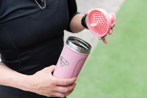 Miniatura 2 de Smartshake DC COMICS Reforce - Botella mezcladora de proteínas de acero inoxidable de 900 ml 30 oz - Tapa a prueba de fugas con rosca - Sin BPA