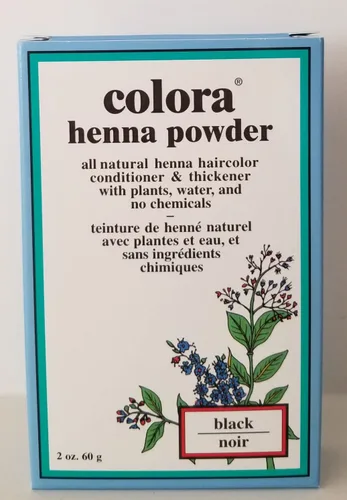 Miniatura 2 de Colora Tinte en polvo de henna para el cabello, negro, 2 onzas (paquete de 3)