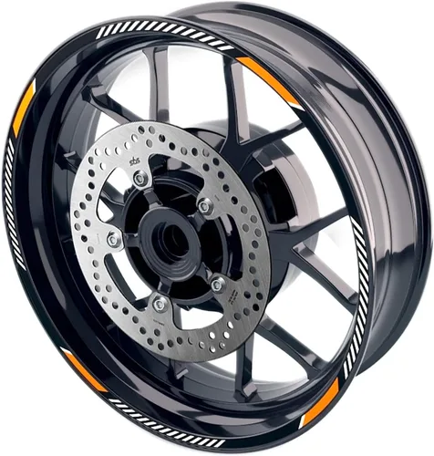 Miniatura 23 de MC MOTOPARTS Pegatinas de llanta exterior de 17 pulgadas C02B compatibles con YZF R125 MT125 MT07 MT10 MT25 FZ25 MT03 (azul)