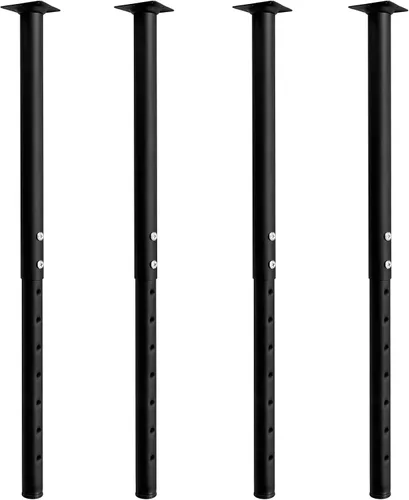 Miniatura 8 de Jahof Patas de mesa ajustables de 22-36 pulgadas (21.7-35.4 in), Ø42/1.496 in (1, negro)