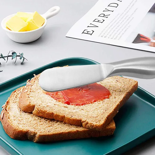 Miniatura 2 de SourceTon Juego de esparcidor de queso de 4 piezas, cuchillos multiusos de acero inoxidable para esparcir queso y mantequilla