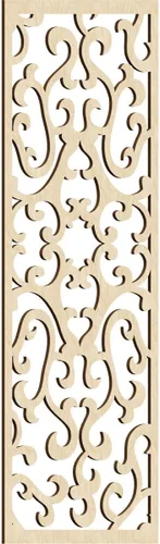 Miniatura 96 de Smithfield Paneles de pared decorativos de madera con calado, 13 3/8 pulgadas de ancho x 34 3/8 pulgadas de alto x 3/8 de alto, roble rojo rojo