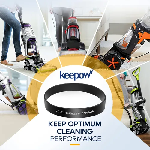 Miniatura 8 de KEEPOW Correas de repuesto compatibles con Bissell TurboClean/PowerForce PowerBrush Pet Carpet Cleaner 2987, 1986, 2910, 2190W, 2806, 28062, 28068