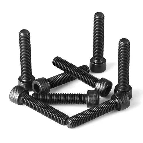 Miniatura 7 de Tornillos de cabeza hexagonal M6-0.039 x 0.472 in, acero de aleación de grado 12.9, unidad hexagonal métrica Allen, acabado de óxido negro, rosca a