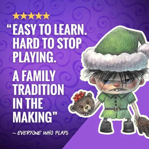 Miniatura 5 de Divertido juego de cartas navideñas para familias y amigos Edades 7+, 3–6 jugadores, gran regalo secreto de Papá Noel y relleno de calcetín