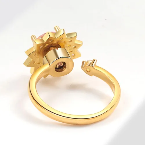 Miniatura 128 de Anillo de plata de ley 925, minimalista, ajustable, hecho a mano, para mujeres y niñas