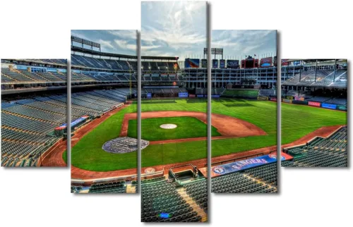 Miniatura 73 de Arte para pared, lienzo para estadio deportivo, arte para pared, diseño de campo de Wrigley en Chicago, pinturas de Chicago, impresiones sobre