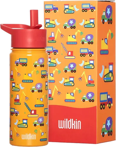 Miniatura 12 de Wildkin Kids - Botella de agua de acero inoxidable de 14 onzas para niños – Sin BPA, a prueba de fugas, aislada, fácil de limpiar - Ballerina