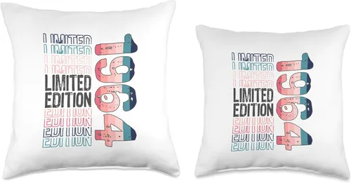Miniatura 3 de Limited Edition Vintage 1964 Retro Birthday Throw Pillow