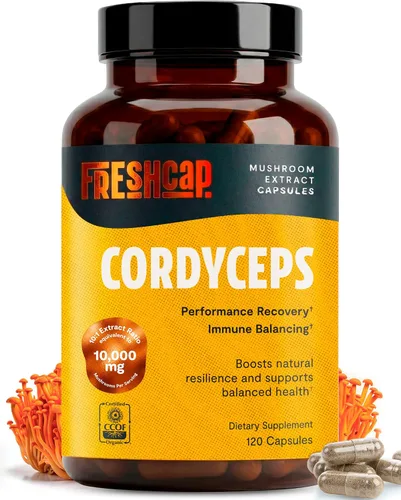 Miniatura 14 de FreshCap Mushrooms Suplemento de melena de leones en polvo, 14,000 mg, extracto de melena de león, suplemento de hongos para concentración