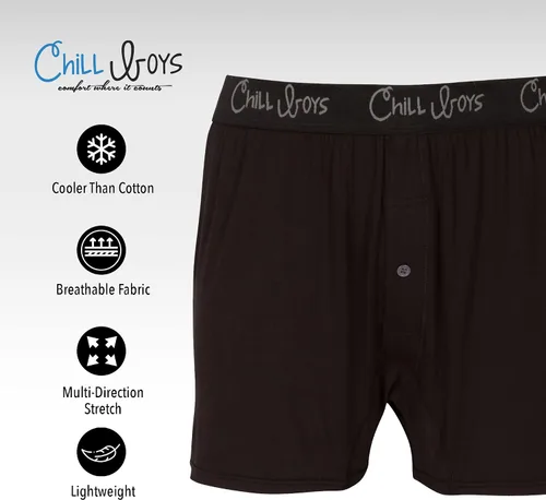 Miniatura 5 de Chill Boys Viscose from Bamboo Boxers for Men - Cool Comfortable, Soft Breathable Underwear - Boxer Shorts (1 Pack)