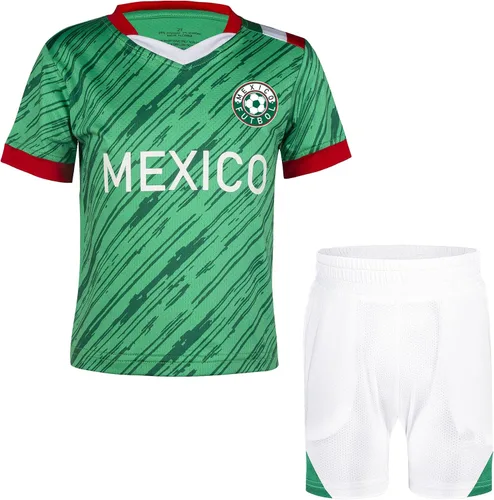 Miniatura 83 de Cnins Camisetas de entrenamiento de fútbol para niños de 2 a 14 años, trajes de práctica para niños y niñas con colores del equipo nacional
