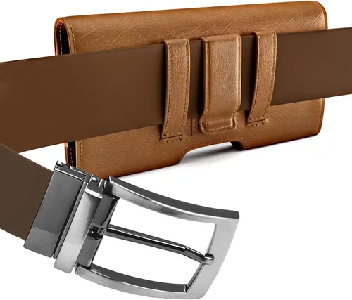 Miniatura 6 de PiTau Funda para iPhone 16, 16 Pro, 15, 14, 13, 12, Xs, X, 11, XR - Funda Premium para Teléfono Celular con Clip para Cinturón [Cierre Magnético]