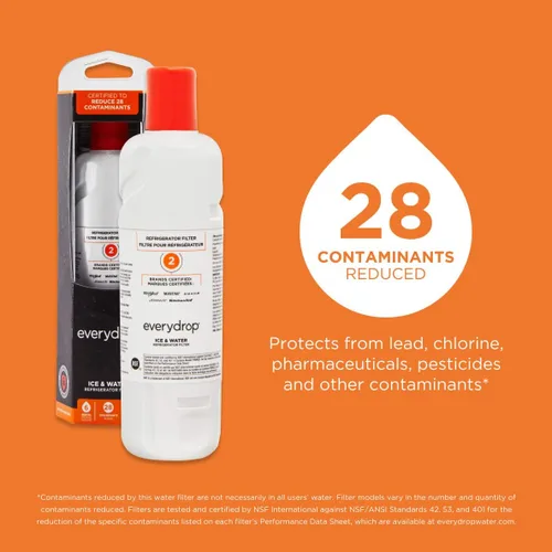 Miniatura 7 de Everydrop by Whirlpool Paquete de filtro de hielo y filtro de agua para refrigerador (F2WC9I1 + EDR2RXD1)