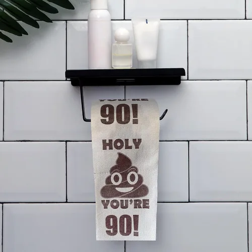 Miniatura 2 de Decoraciones de cumpleaños 90 para hombres y mujeres, ideas de regalos de 90 años para él y ella, rollo de papel higiénico de broma divertida, 90