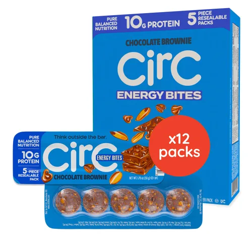 Miniatura 13 de CirC Protein Energy Bites - Paquete variado de bolas de proteína sin gluten, 0.35 onzas de proteína, snack de barra saludable para adultos y niños
