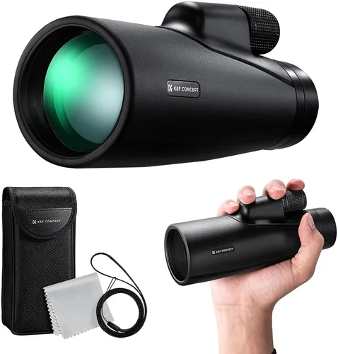 Miniatura 9 de K&F Concept Monocular zoom de 8-32 x 50 – Prisma de doble enfoque de alta potencia monoculares compactos para niños y adultos, con adaptador