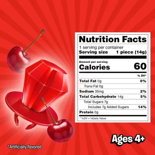 Miniatura 2 de Ring Pop - Dulces de Navidad rojos en forma de piruleta, 30 unidades envasadas individualmente con sabor a cereza roja, tamaño completo, divertidos