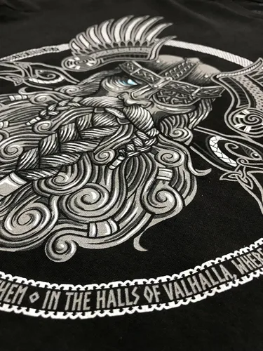 Miniatura 5 de Odin Camiseta de Thor nórdico de la mitología nórdica de Dios Valkyrie Valhalla Viking Raven