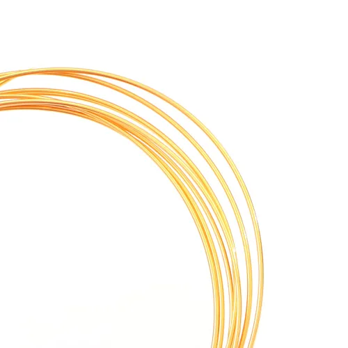 Miniatura 15 de Beadia - Alambre bañado en oro de 14 quilates de 0.4 mm, 10 metros de cordón de cuentas para pulseras, collares, encantos, cuentas para hacer joyas