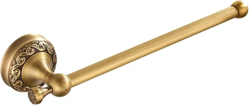 Miniatura 18 de Soporte de Toalla Plegable Montado en Pared para Baño, 4 Barras de Toalla con Patrón de Latón Antiguo Tallado, Bronce Cepillado