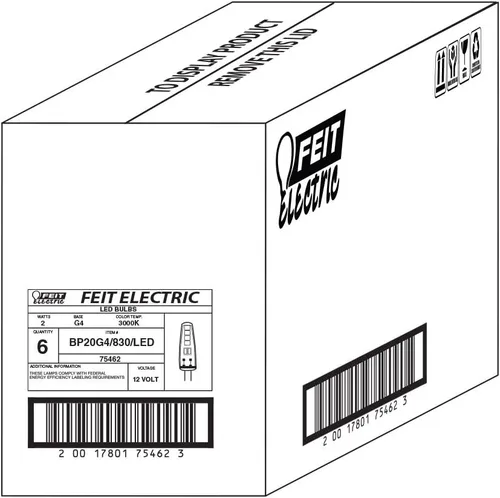 Miniatura 6 de Feit Electric Bombilla LED G4, regulable, equivalente a 20 W, 12 V, 3000 K blanco cálido, 170 lúmenes, 10.000 horas, cápsula de repuesto de bombilla