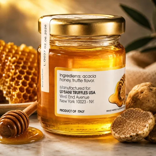 Miniatura 2 de Urbani Truffles, Miel de trufa blanca con infusión Sabor gourmet de Italia Ideal para aves de corral, frutas y queso Miel italiana totalmente
