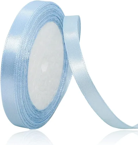 Miniatura 58 de Cinta blanca de 1/8 pulgadas x 100 yardas, cintas de tela de satén blanco para envolver regalos, manualidades, álbumes de recortes, ramos florales